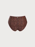 Leopard Print Plus Size Bikini Bottom - Image 9