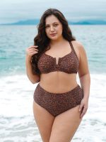 Leopard Print Plus Size Bikini Bottom - Image 4