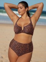 Leopard Print Plus Size Bikini Bottom - Image 6