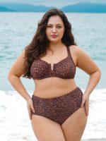 Leopard Print Plus Size Bikini Bottom - Image 3
