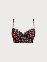 Cherry Print Plus Size Tankini Top - Image 6