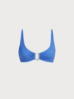 Blue Mesh U Neck Bikini Top - Image 6