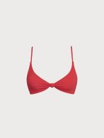 Red-Pink Reversible Knot X Cross Bikini Top - Image 7