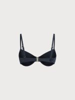 Shimmering Blue Textured Underwire Bikini Top - Image 7