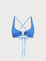 Blue Mesh U Neck Bikini Top - Image 7