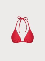 Navy Stripe Reversible Triangle Bikini Top - Image 8