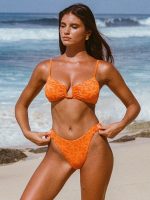Orange Starfish U-cut Bikini Top - Image 3