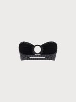 Polka Dot O-Ring Strapless Bikini Top - Image 6