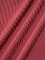 Brick Red Contrast Stitch Plus Size Bikini Top - Image 7