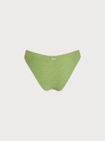 Light Green Textured Low Waisted Bikini Bottom - Image 6
