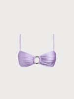 Purple Ruched O-Ring Bikini Top - Image 6