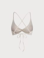 Off White Twist Backless Bikini Top - Image 9