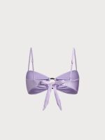 Purple Ruched O-Ring Bikini Top - Image 7