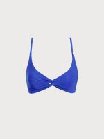 Blue Twist Backless Bikini Top - Image 5
