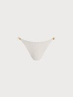 Off White Gold-Accented Bikini Bottom - Image 5