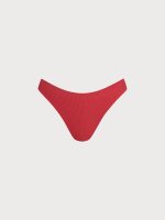 Red-Pink Reversible Bikini Bottom - Image 7