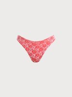 Red Rose Textured Bikini Bottom - Image 7
