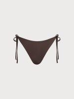 ECONYL® Coffee Tie Bikini Bottom - Image 4