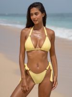 Yellow Tie O-Ring Bikini Bottom - Image 3