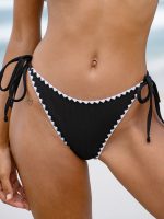 Black Tie Stitch Bikini Bottom