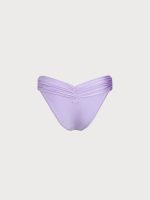 Purple  Ruched Bikini Bottom - Image 6