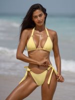 Yellow Tie O-Ring Bikini Bottom - Image 4