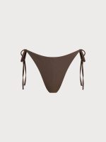 Coffee Reversible Tie Bikini Bottom - Image 8