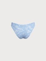 Light Blue Bloom Textured Bikini Bottom - Image 7