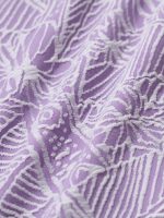 Purple Print Textured Bikini Bottom - Image 8