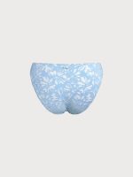 Light Blue Textured Full Coverage Bikini Bottom - Image 8