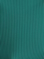 Green Contrast Trim V-Cut Bikini Bottom - Image 8