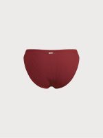 Wine Red Full Coverage Bikini Bottom - Image 7