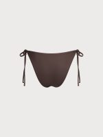 ECONYL® Coffee Tie Bikini Bottom - Image 5