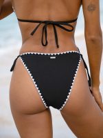 Black Tie Stitch Bikini Bottom - Image 2