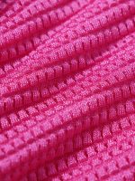 Pink Textured V Cut Plus Size Tankini Bottom - Image 8