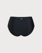 Black Ruched Plus Size Bikini Bottom - Image 6