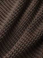 Dark Coffee Textured V Cut Plus Size Tankini Bottom - Image 7