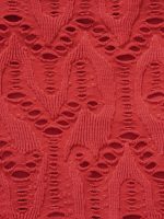 Red Textured Tie Bikini Bottom - Image 9