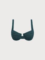 Dark Green Underwire Bikini Top - Image 5