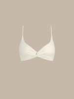 ECONYL® Off White Twist Bikini Top - Image 7