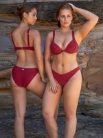 Wine Red Underwire Bikini Top - Image 6