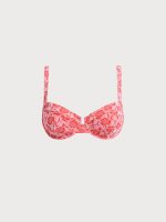 Red Rose Textured Underwire Bikini Top - Image 6