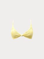 Yellow Bloom Textured Bikini Top - Image 8