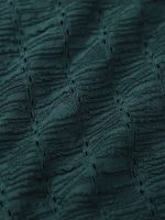 Dark Green Textured Halter Bikini Top - Image 11