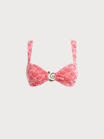 Red Rose Textured Bikini Top - Image 6