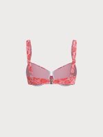 Red Rose Textured Underwire Bikini Top - Image 7