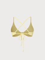 Yellow Bloom Textured Bikini Top - Image 9