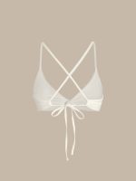 ECONYL® Off White Twist Bikini Top - Image 8