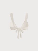 Off White Gold-Accented Bikini Top - Image 5