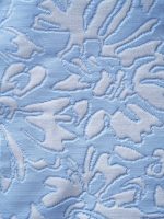 Light Blue Floral Textured Cutout O-Ring Bikini Top - Image 9